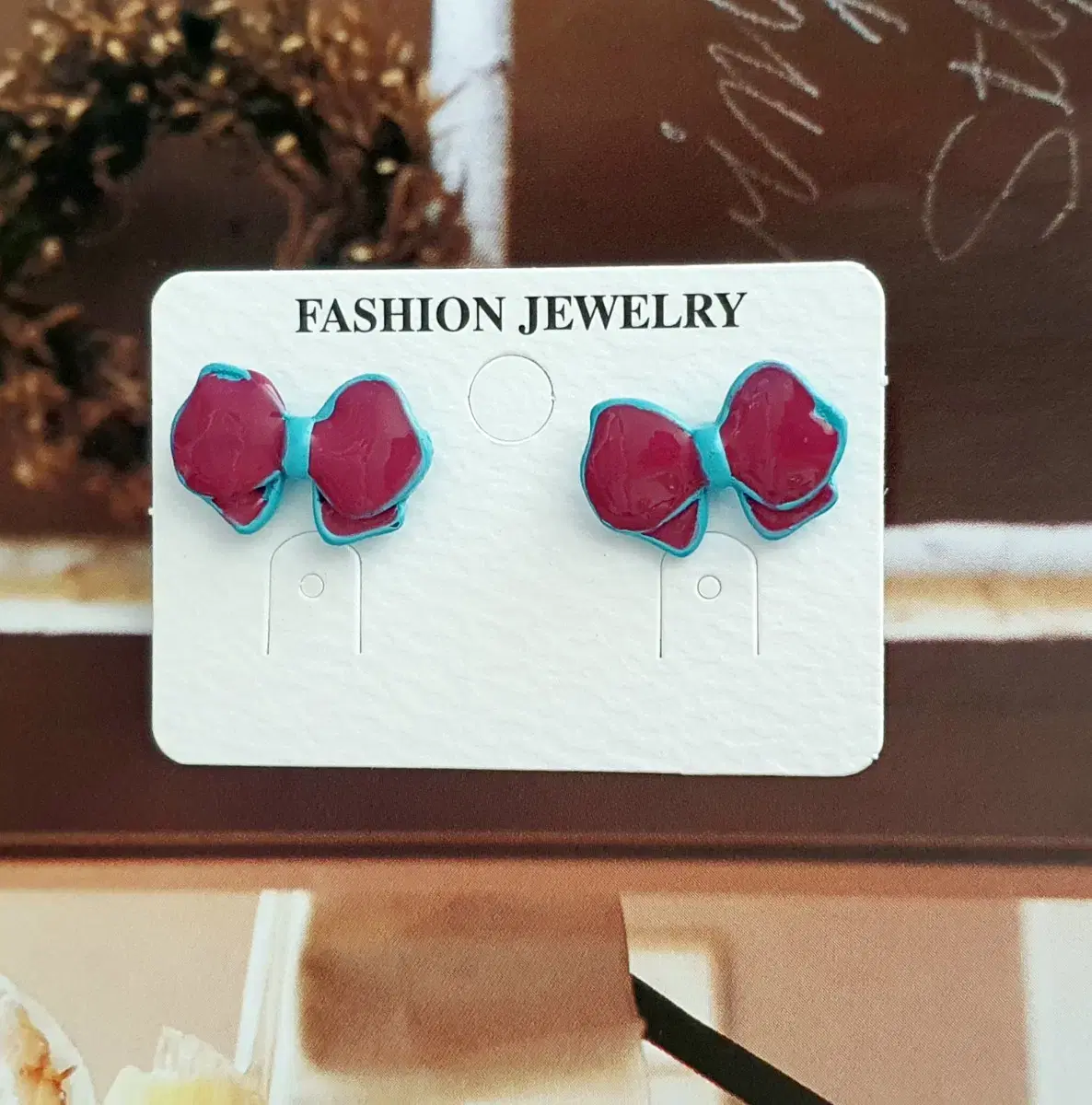 Fashion jewelry Ribbon earrings