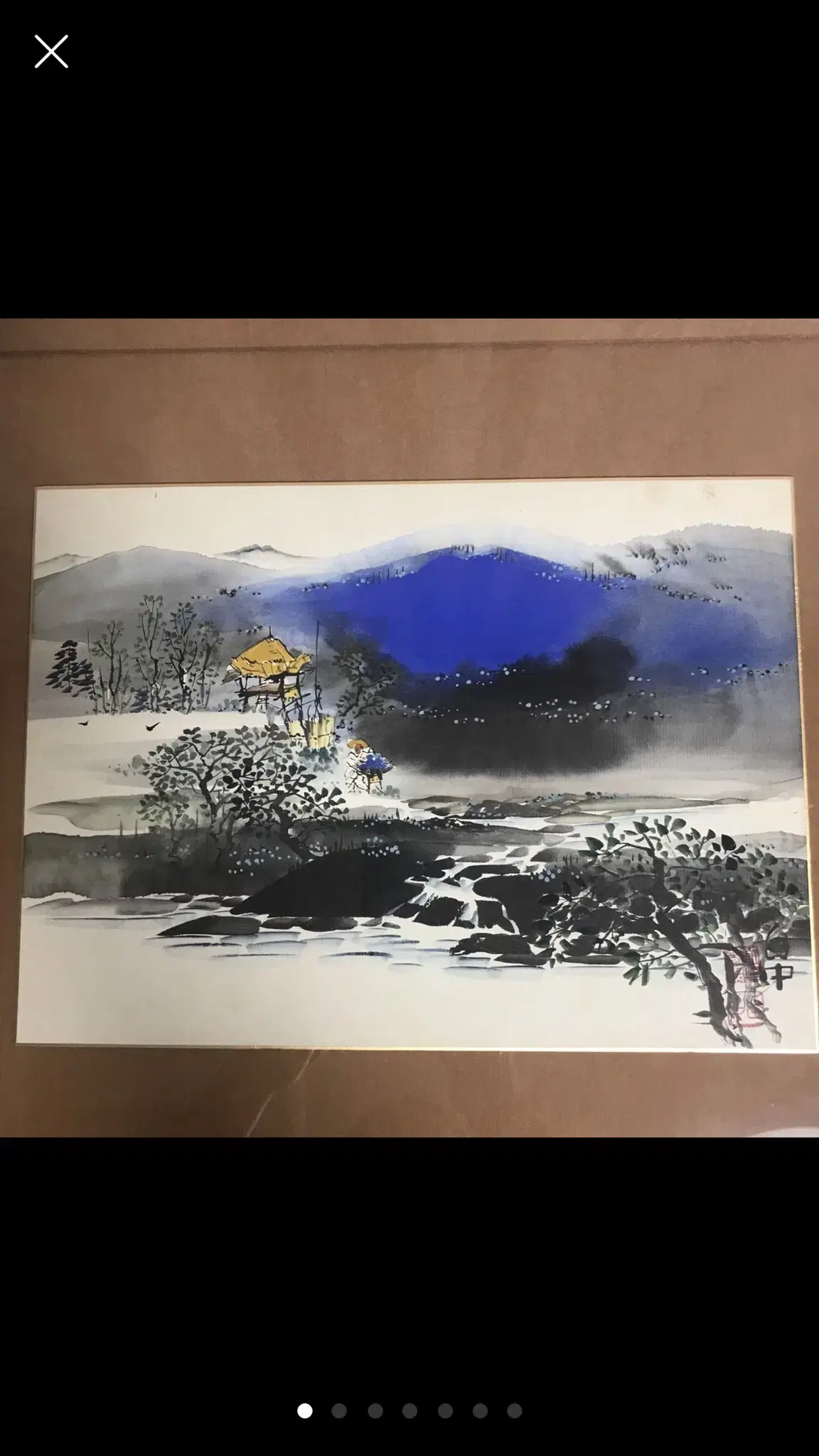 수묵담채화(백중) 54x43cm