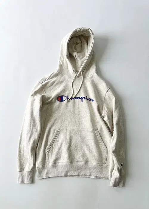 XL Champion Beige Logo Hooded T-Shirt