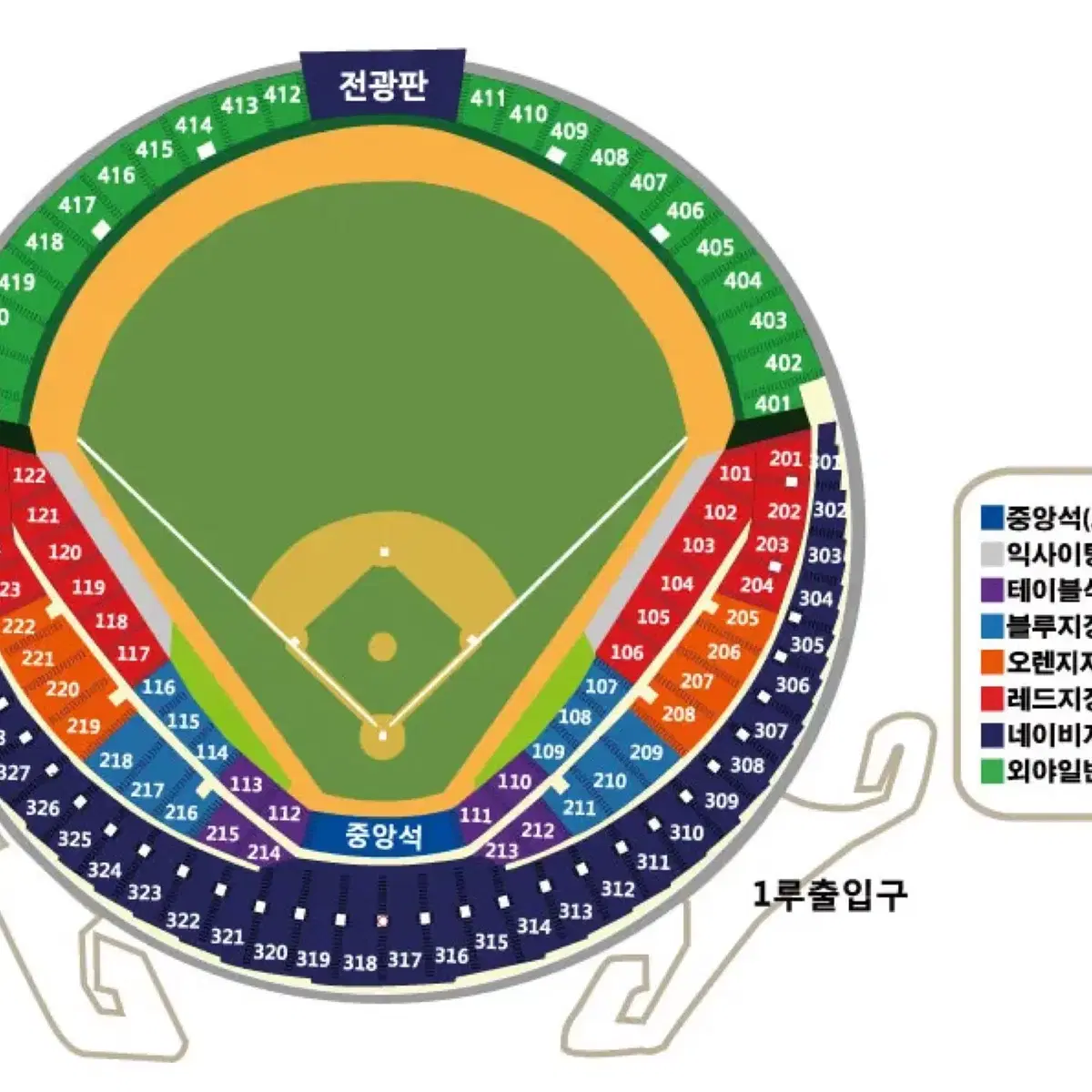 6.1 두산 vs LG 1루 3연석 정가 양도 받습니다 ㅠ