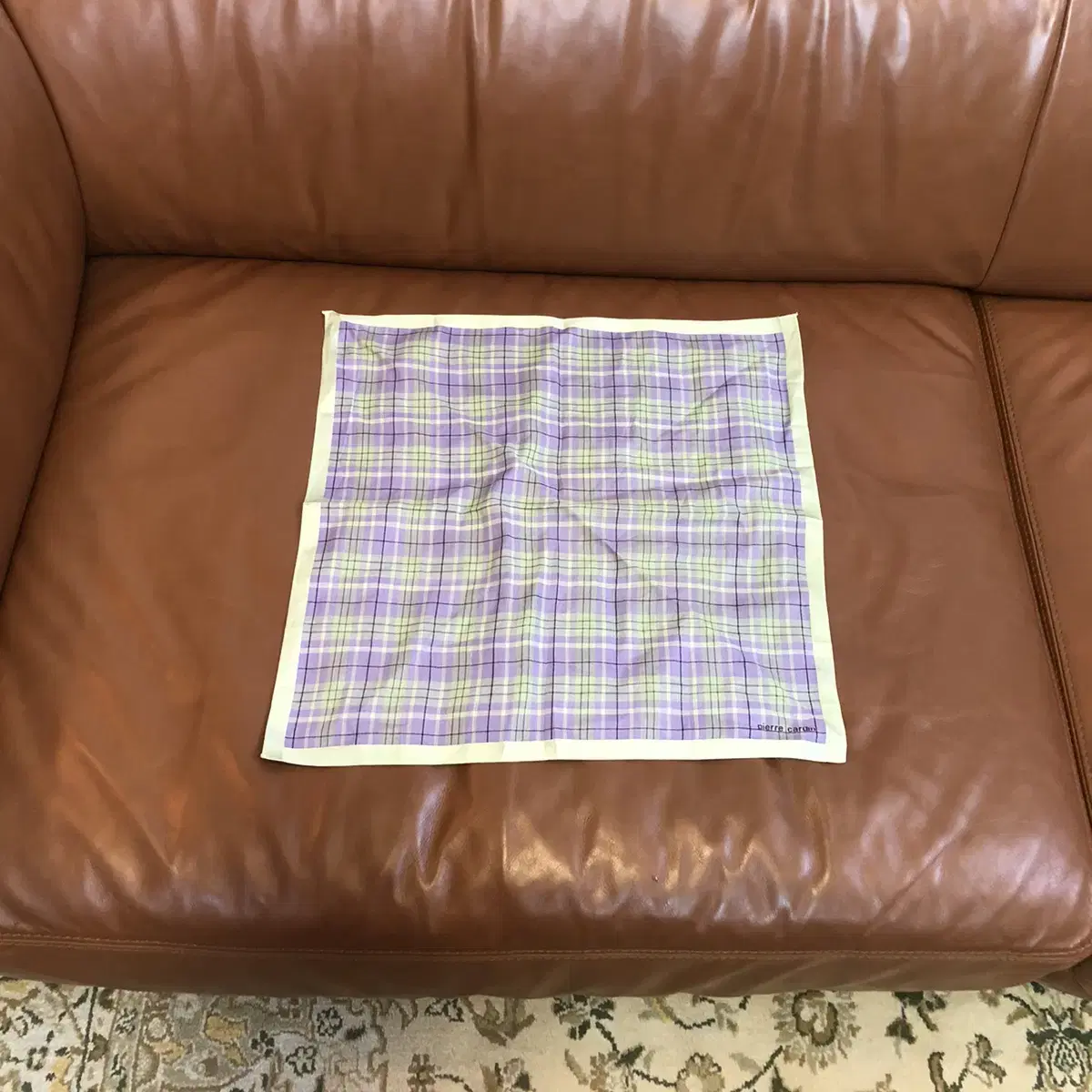 Vintage pierre cardin purple check han