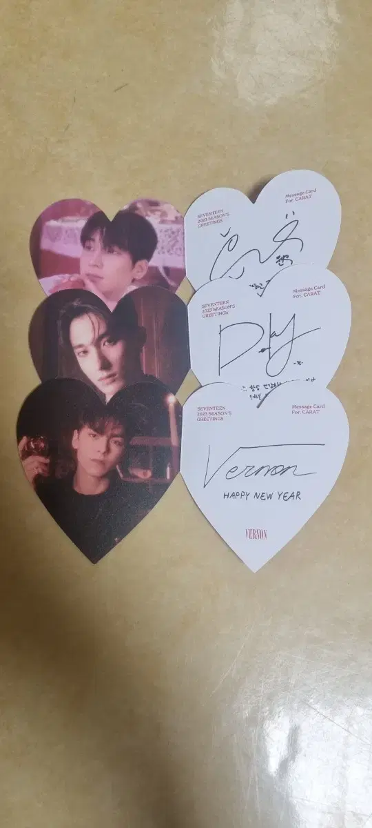 Seventeen sells heart messages.