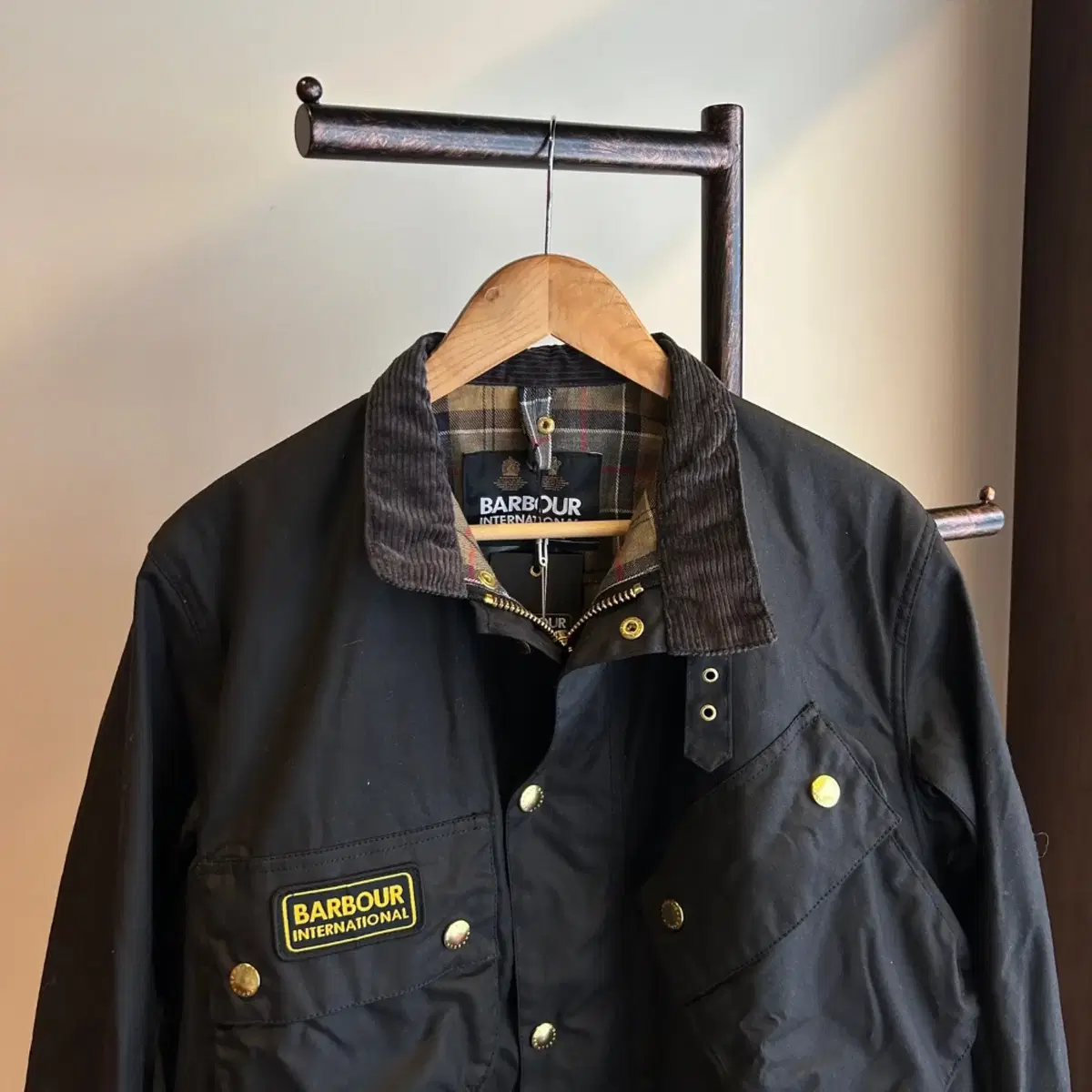 11520 - Barbour Black International Jacket