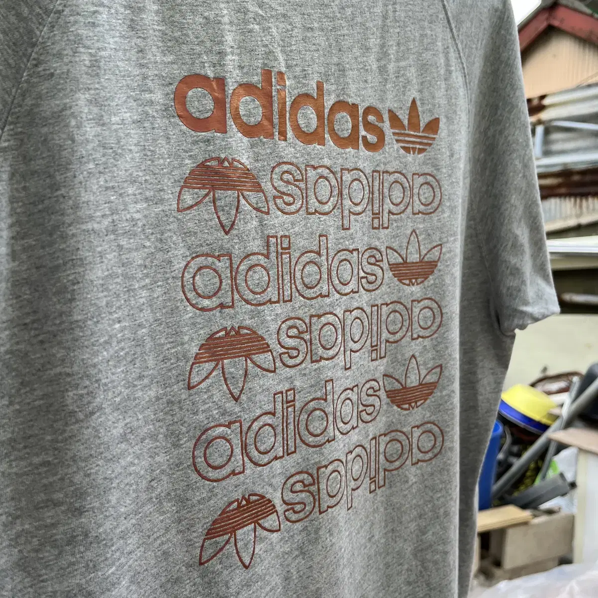 [2XL]아디다스 유광 파이어버드 반팔티셔츠  Adidas