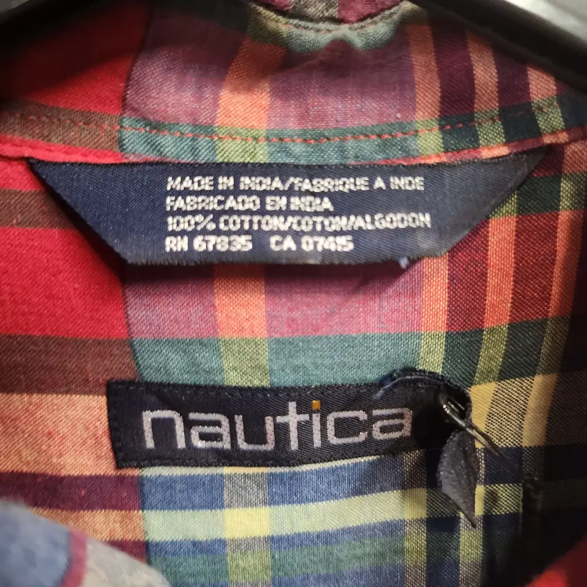 Nautica 노티카 반팔 체크셔츠