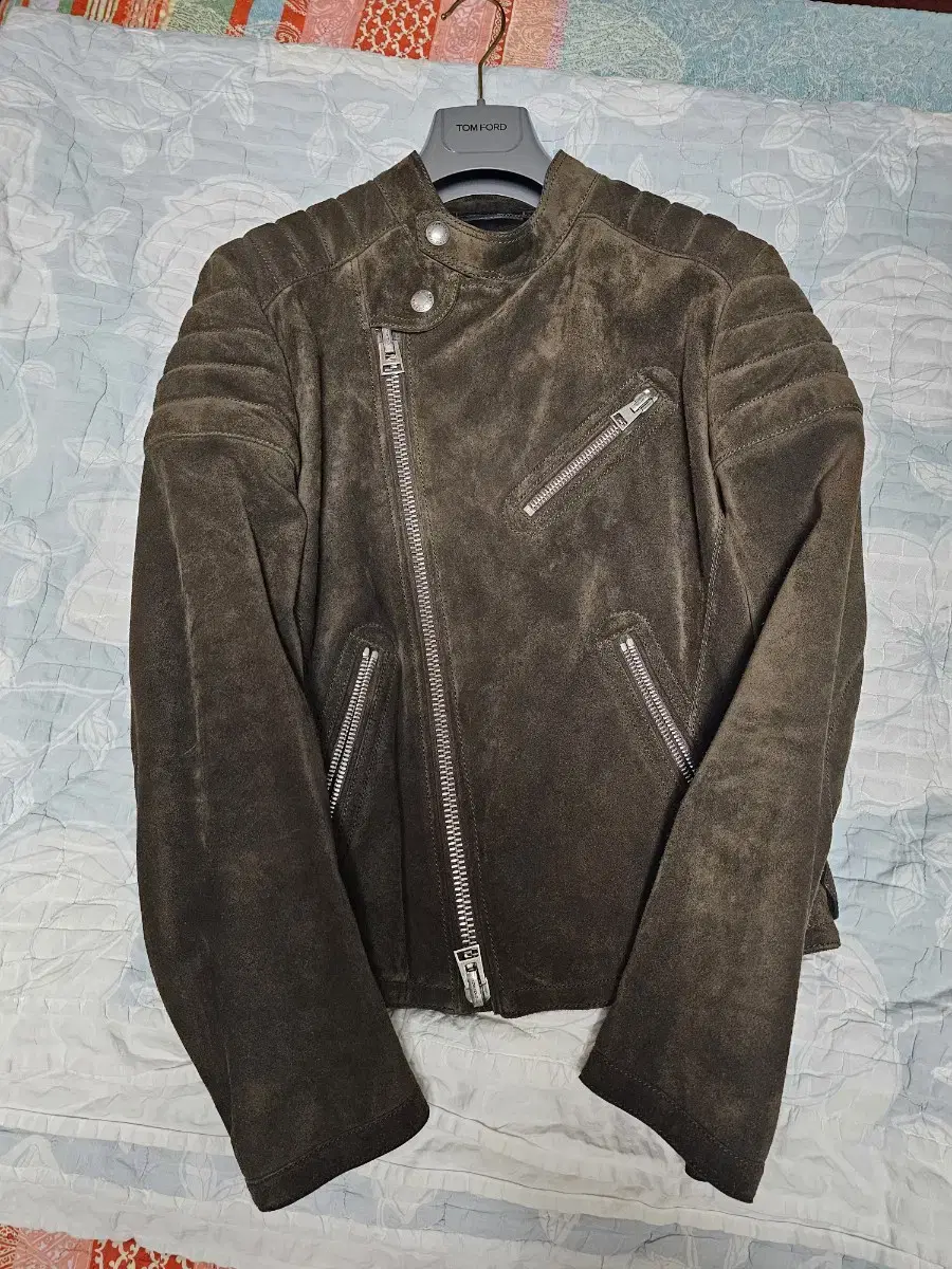 TOM FORD TOM FORD Suede biker jacket size 48