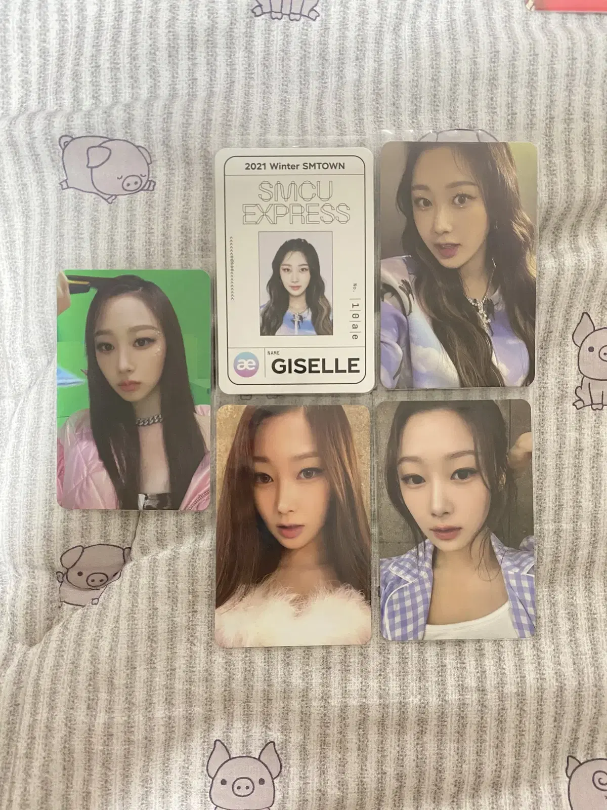 Bulk) aespa Pink Christmas giselle photocard karina winter ningning Armageddon