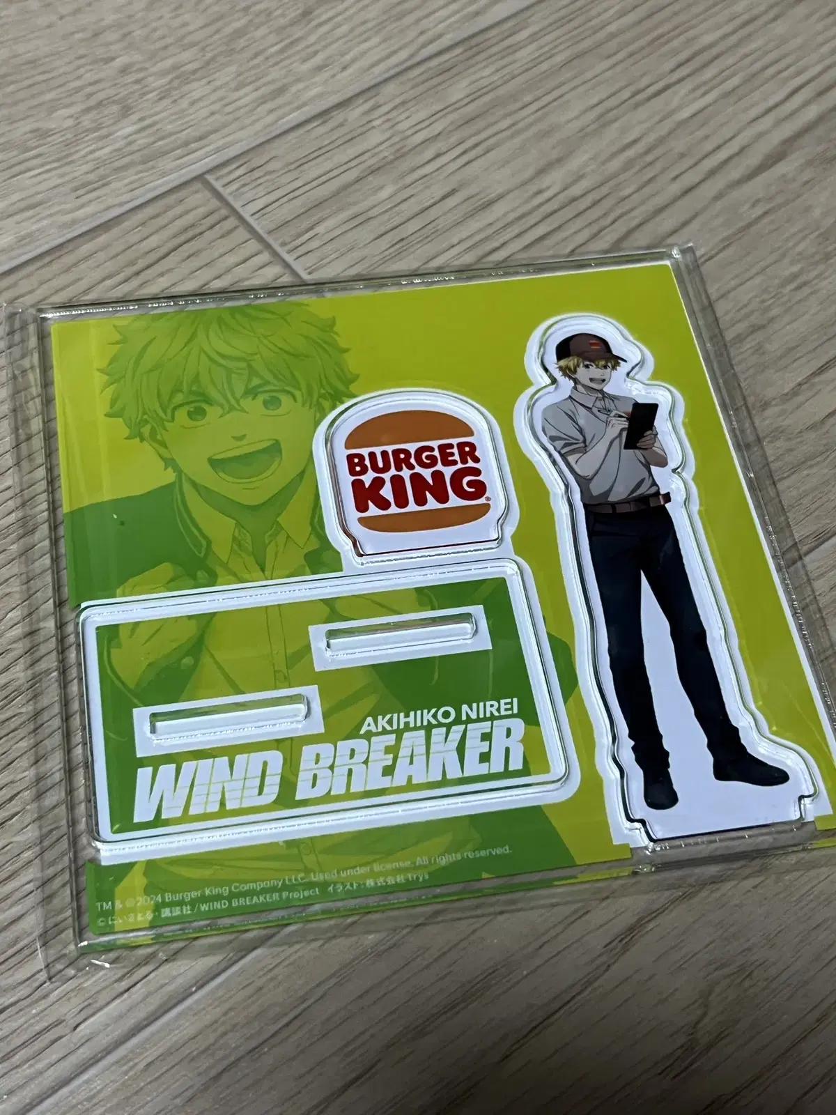 Windbreaker Burger King acrylic stand sells~.