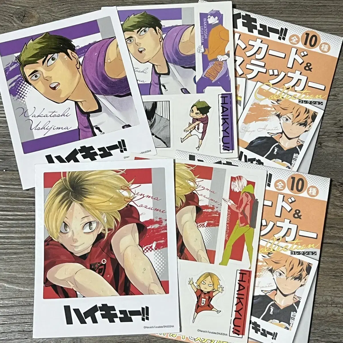 Haikyuu original art polaroid sticker (Kenma,Kuroo ,Ushijima)