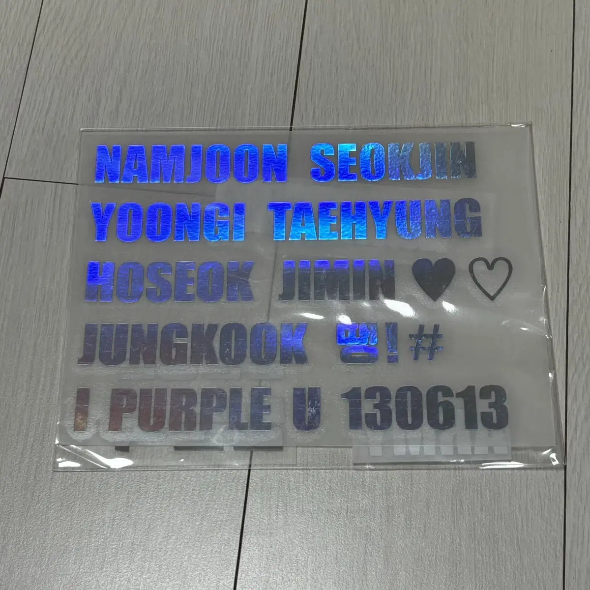 Bangtan hologram sticker