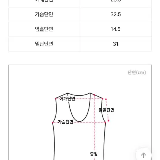 가격내림) 새상품 크롭 나시