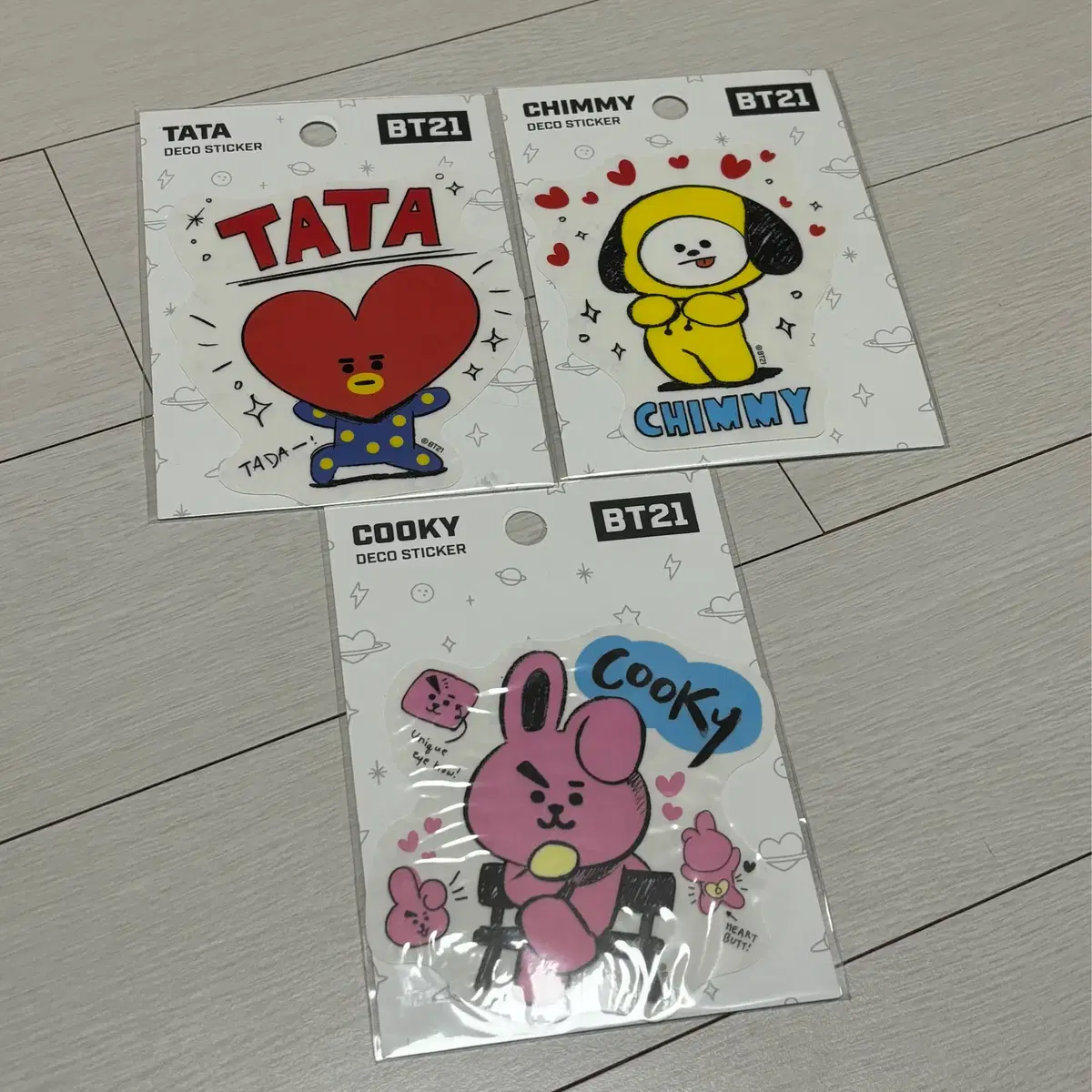 bt21 치미 타타 쿠키 데코스티커