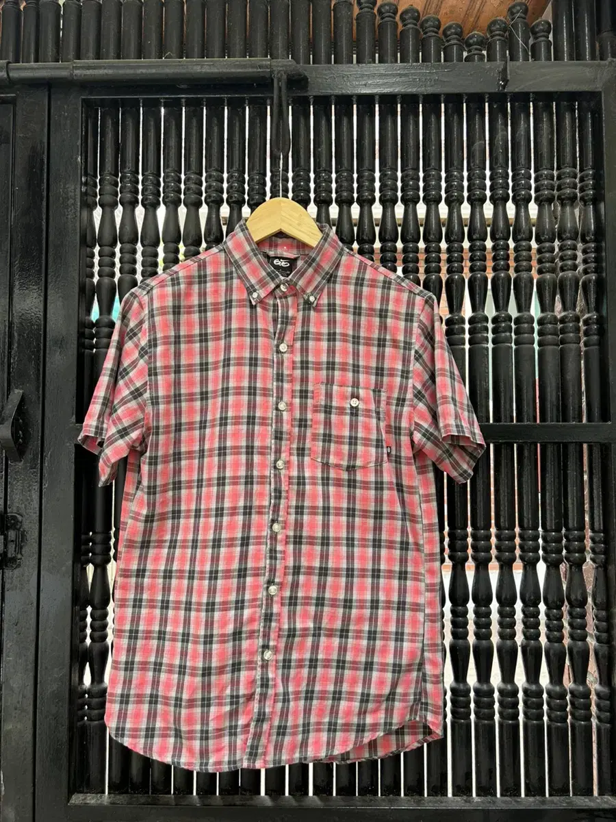 Nike 6.0 Plaid Vintage Cotton Half Shirt 95/ 66SI