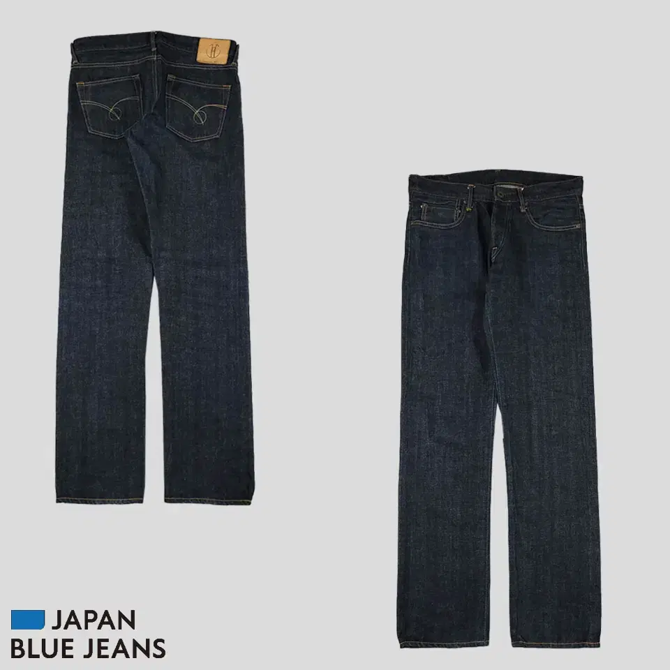 JAPAN BLUE JEANS 진청워싱 인디고 생지 헤비온즈 버튼플라이