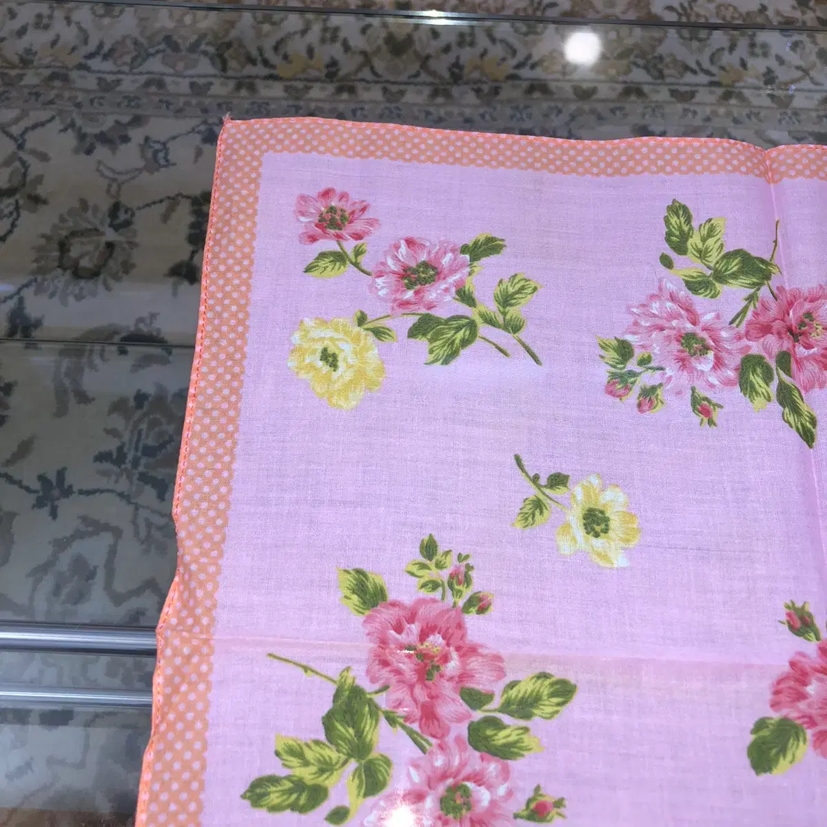 Vintage Cotton club pink handkerchief