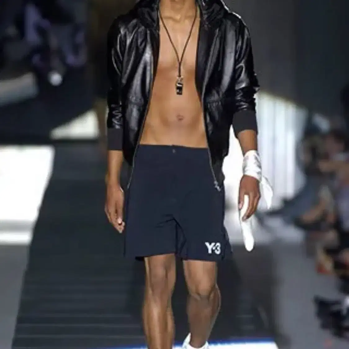 Y-3 X 요지 야마모토 2006 S/S 블루종(레더)