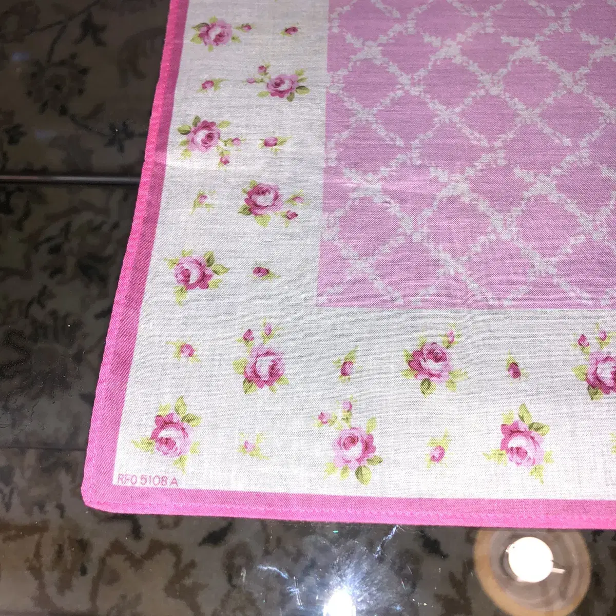 Vintage renoma pink handkerchief