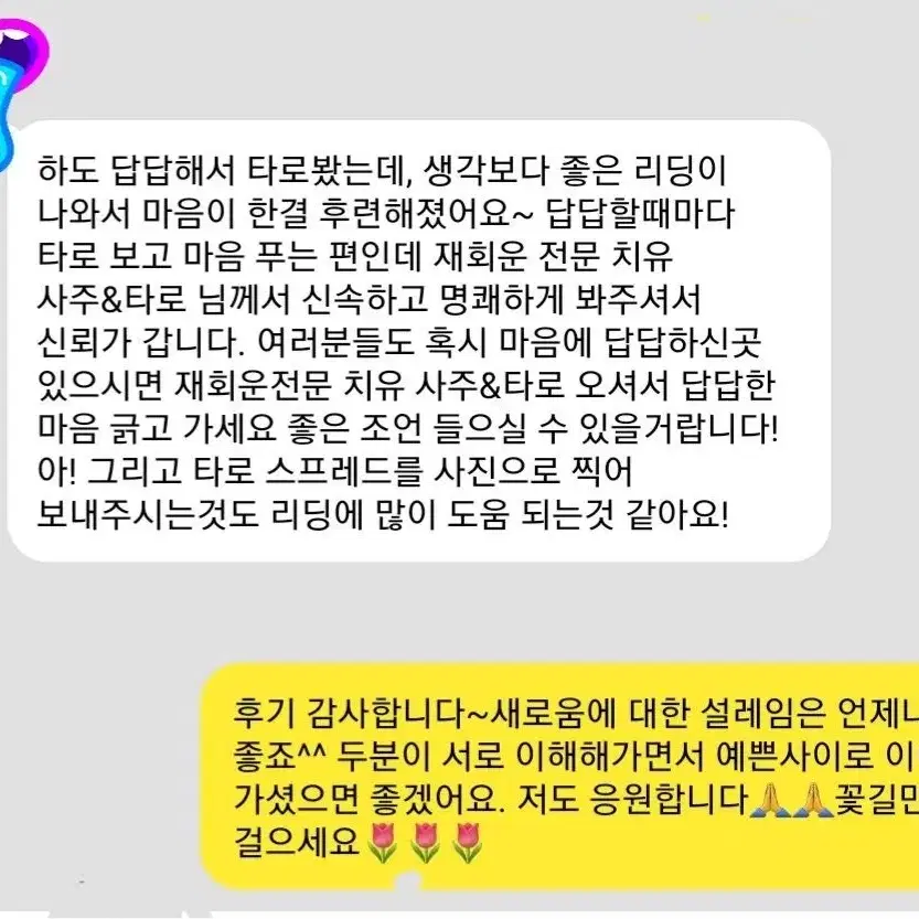 경력 5년차 믿고보는 후기의 베리타로&사주