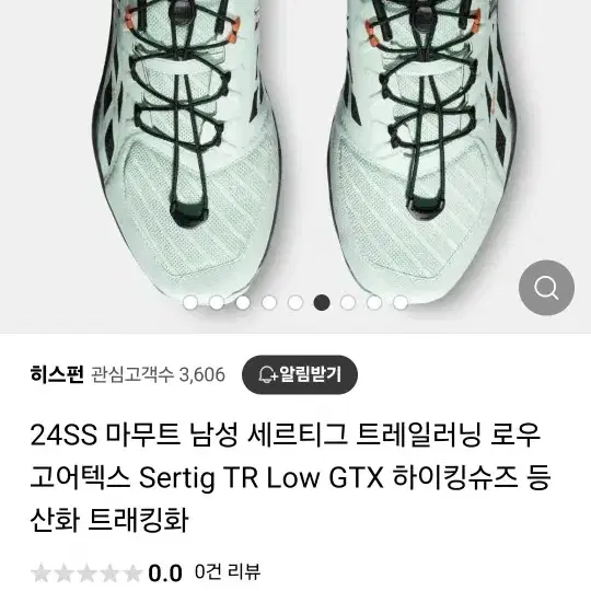 24ss 마무트 세르티그 트레일런닝 gtx 등산화 팝니다