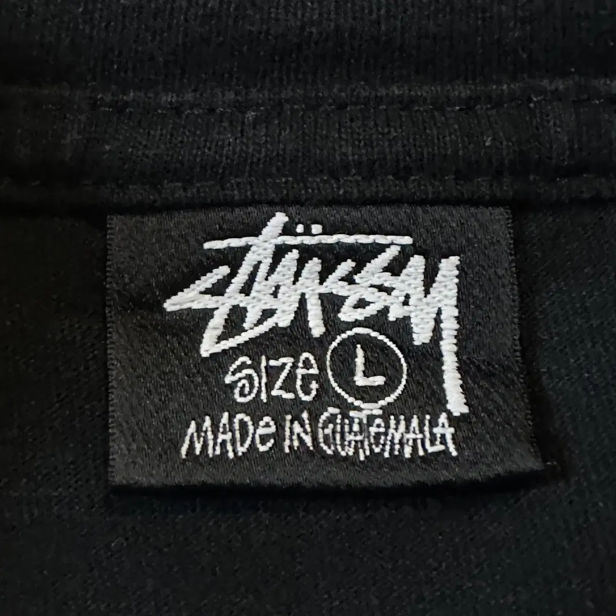 [L] 스투시 STUSSY 베이직 로고 롱슬리브 블랙