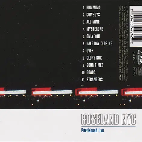 Portishead - Roseland NYC (CD)영국반1999민트급