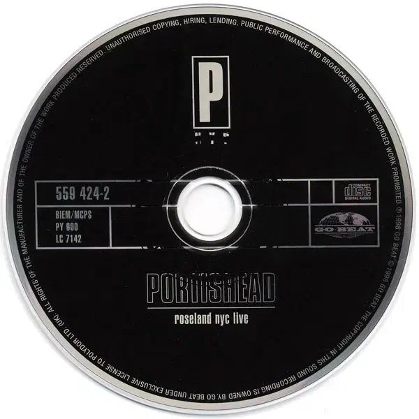 Portishead - Roseland NYC (CD)영국반1999민트급