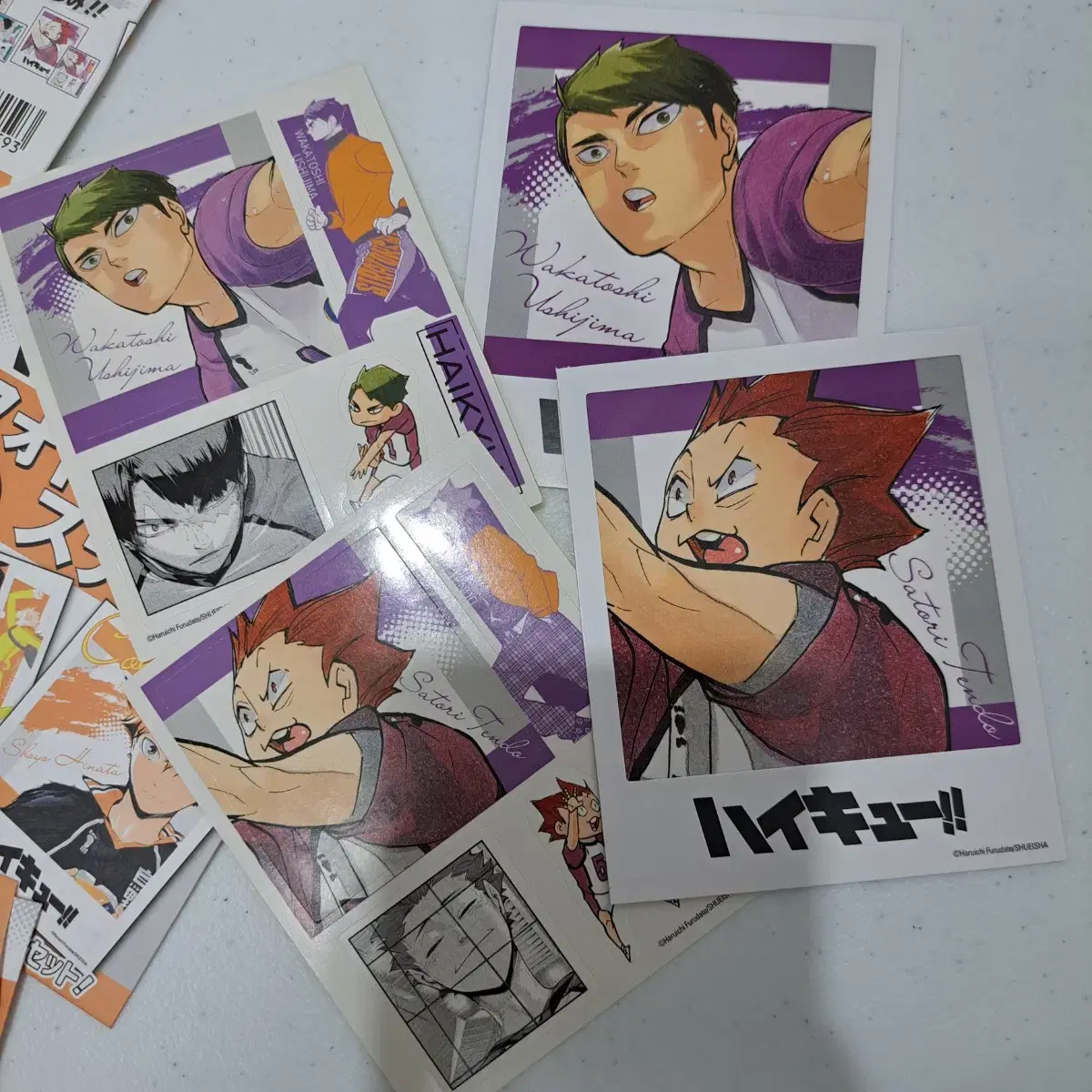 Haikyuu Ushijima,Tendo Photo Cards & Stickers