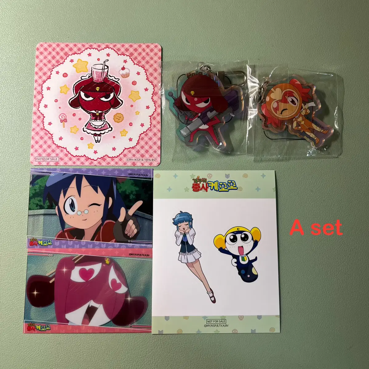 Frog Sergeant Keroro Goods Kiroro Clear Card Keyring