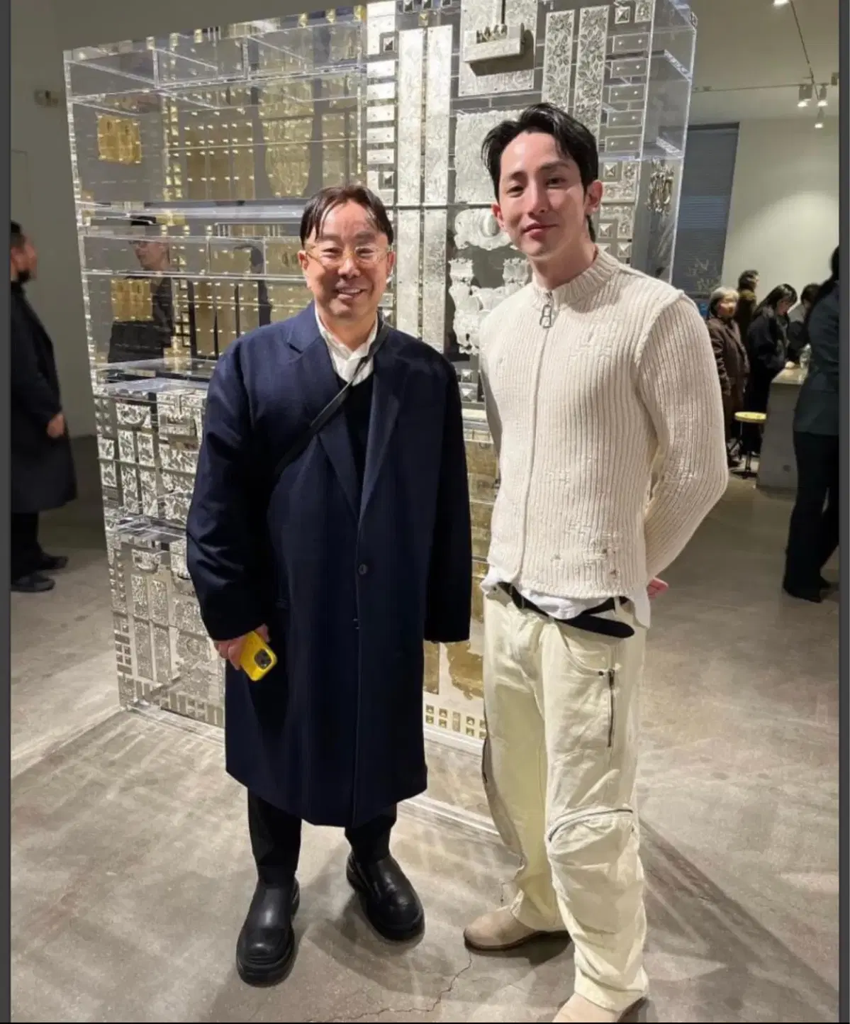 Hyuk Lee wears Entire Studio Pocket Pants