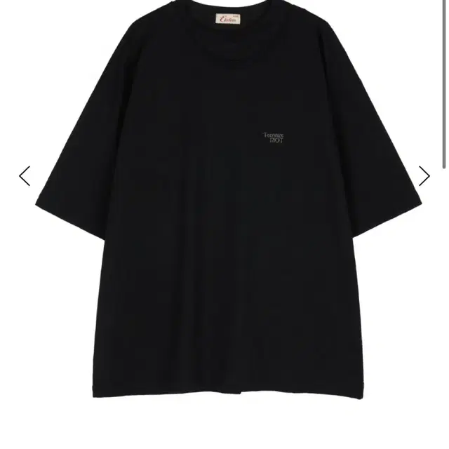 [M] etce DOUBLE NECK SHORT-SLEEVE TEE