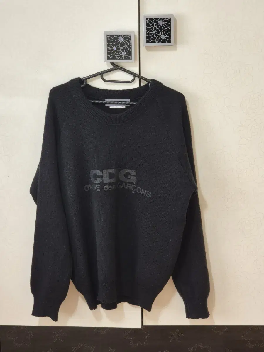 cdg 꼼데가르송 풀오버 니트 블랙