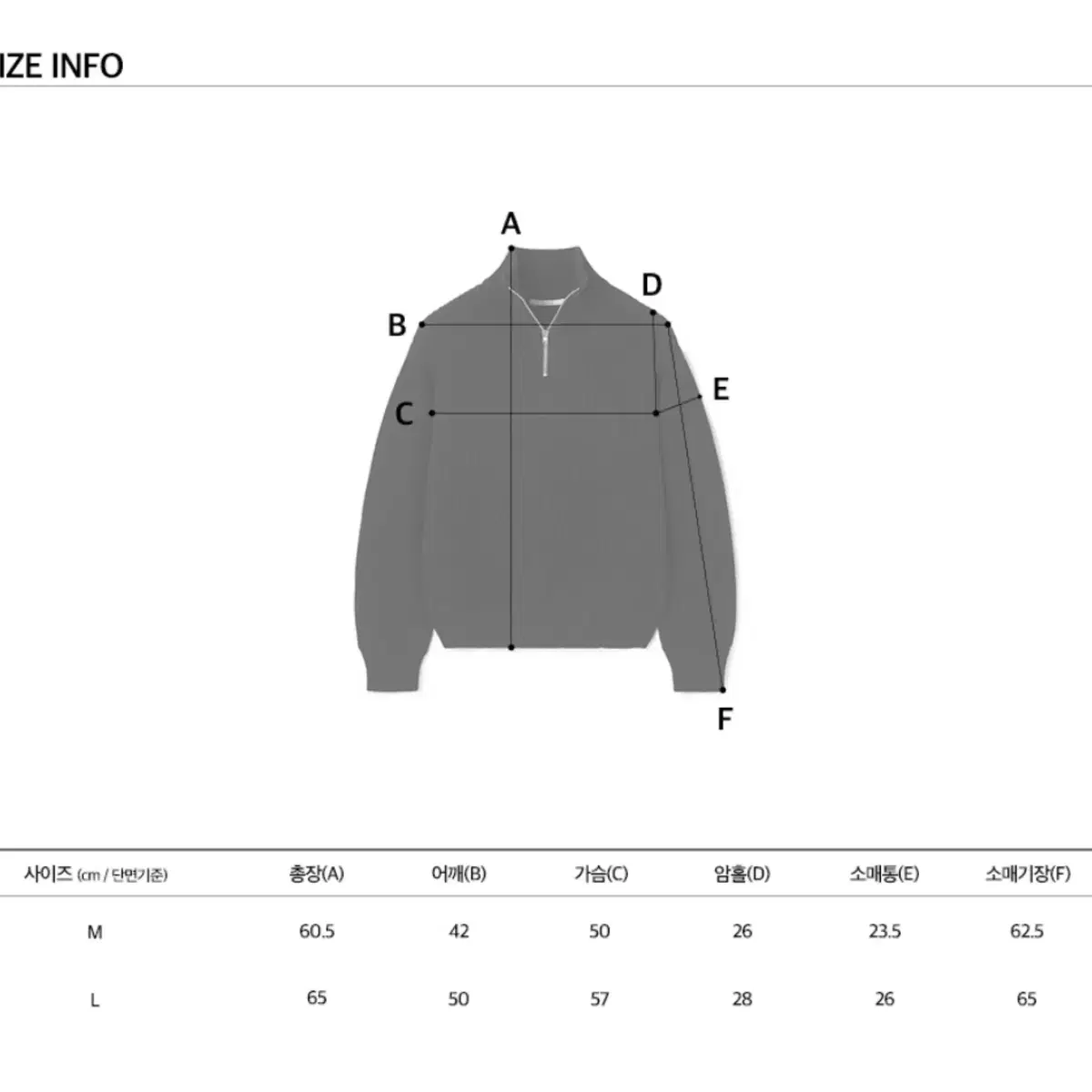 가격내림 문선 하프집업 니트(다크그린)m