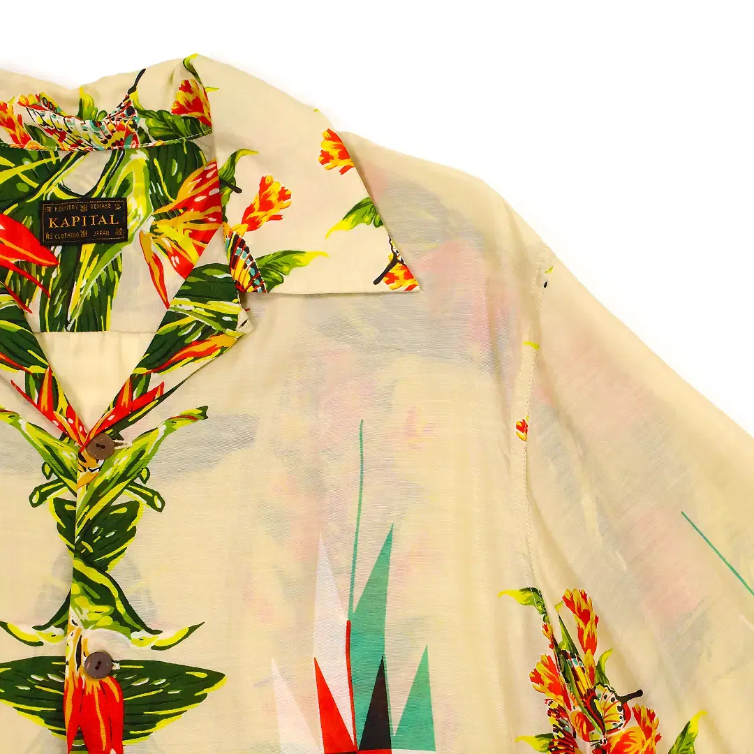 KAPITAL HIBISCUS-ORTEGA ALOHA SHIRT - W