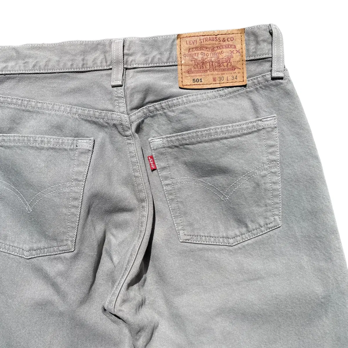 1990's Levi's 501 Grey Denim Pants