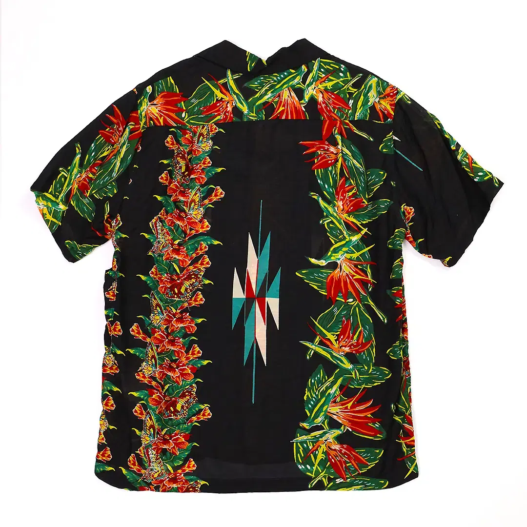 KAPITAL HIBISCUS-ORTEGA ALOHA SHIRT - B