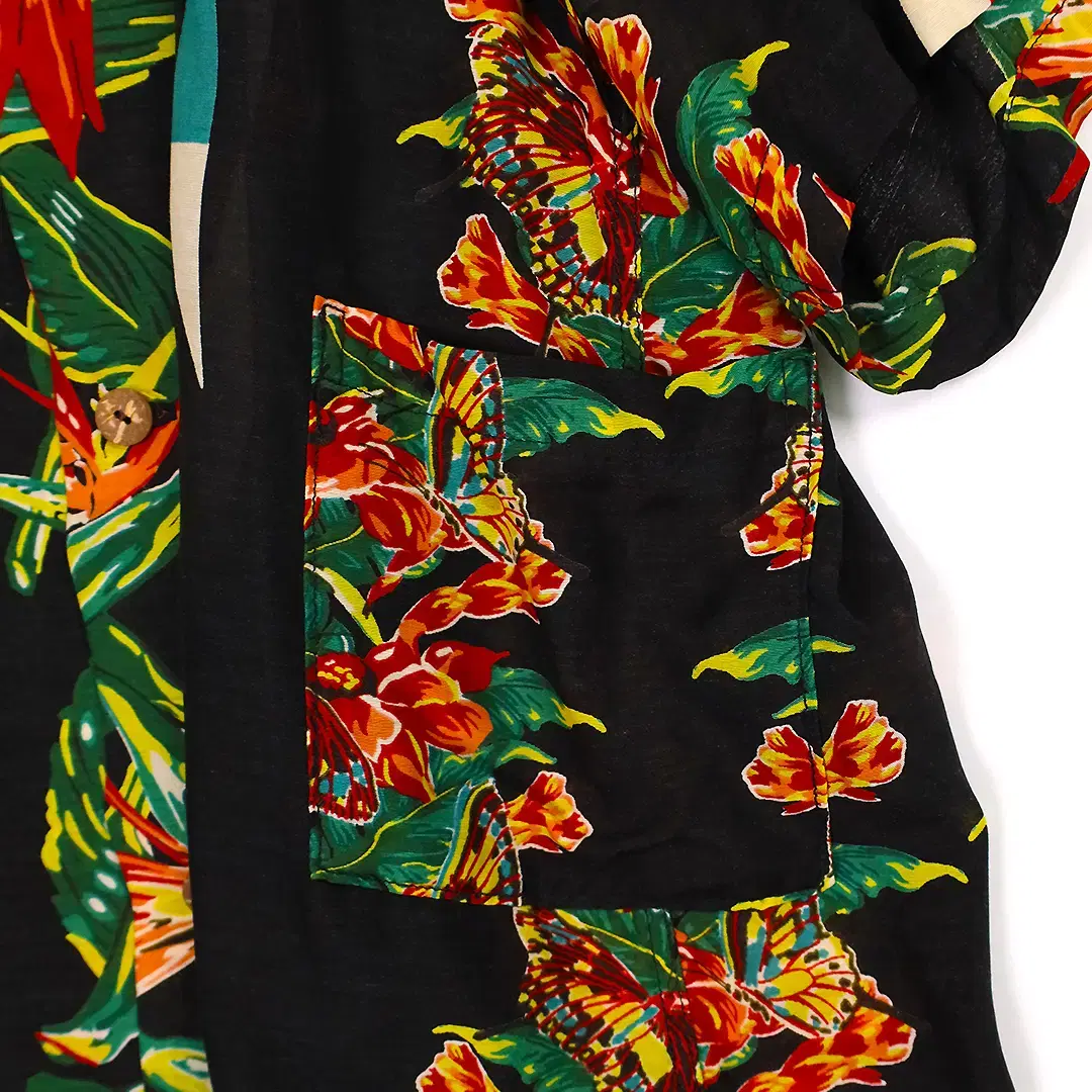 KAPITAL HIBISCUS-ORTEGA ALOHA SHIRT - B