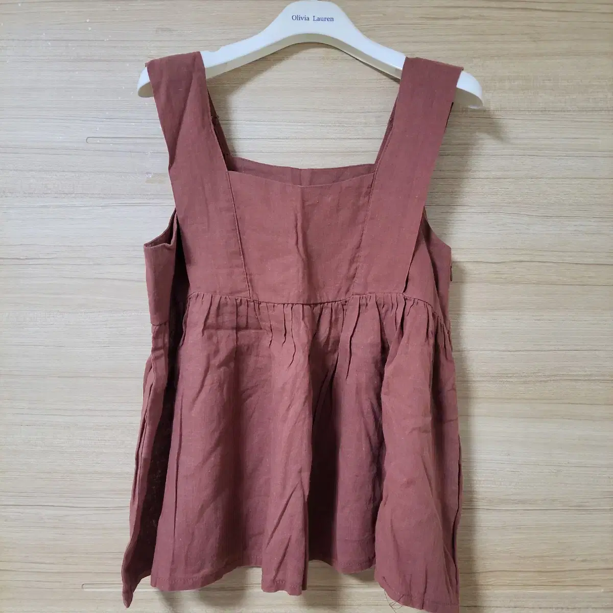 VintageST Square Neck Ruffled Sleeveless Nasi