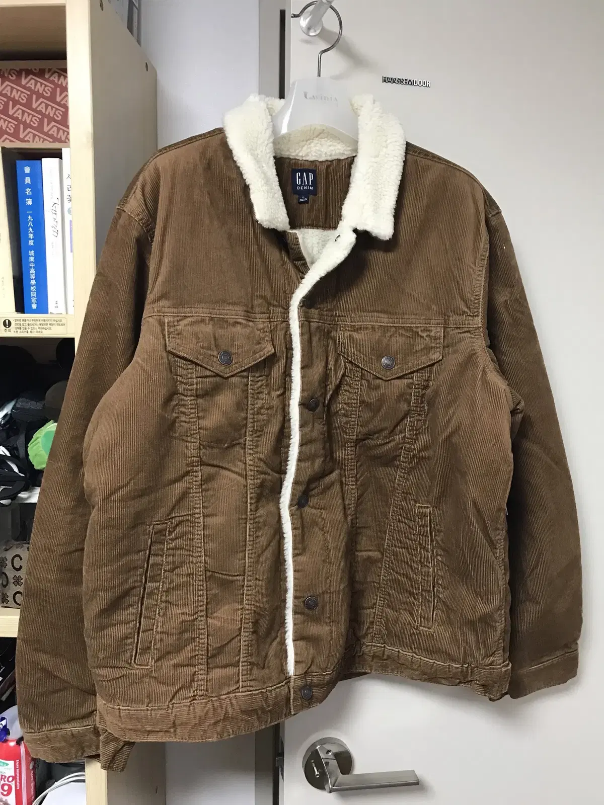 GAP GAP Corduroy Sherpa Line Men's Trucker Jacket