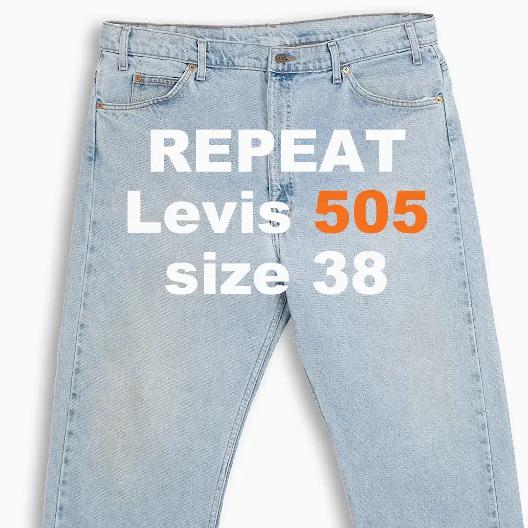 Levi's 505 Orangetab Light Blue 90s Size 38 OR5054026