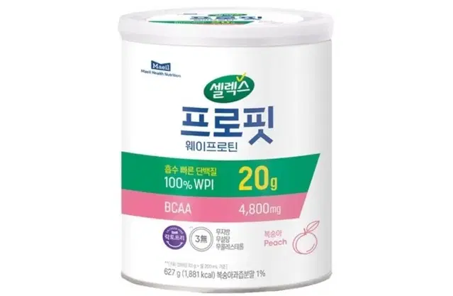 셀렉스 프로핏 웨이프로틴 627g 복숭아 단백질파우더