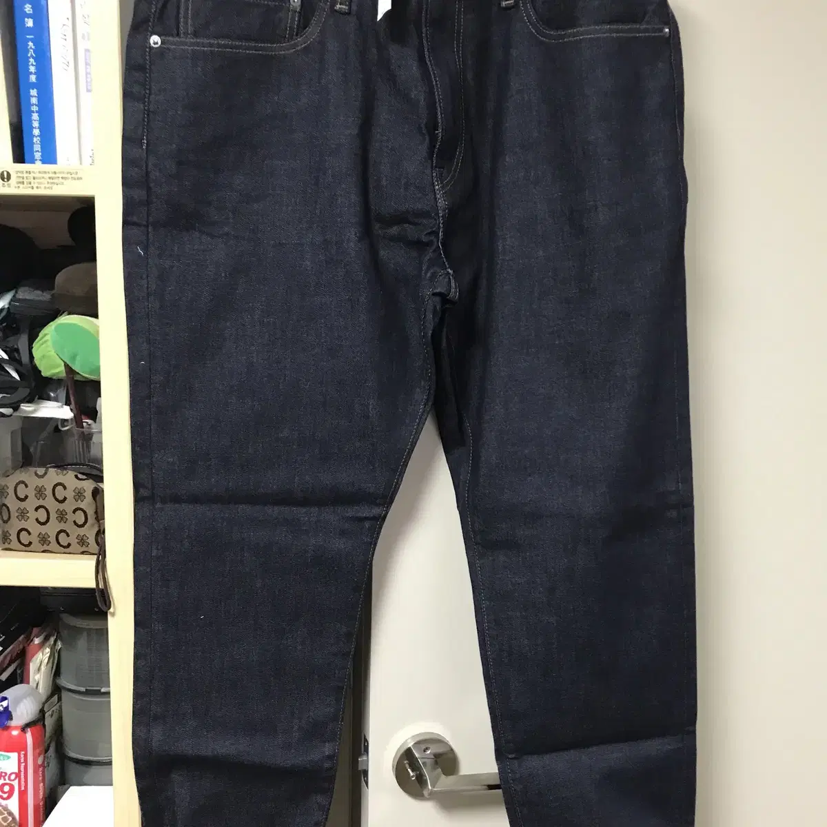 갭 GAP Athletic Taper Jeans 다크블루 생지