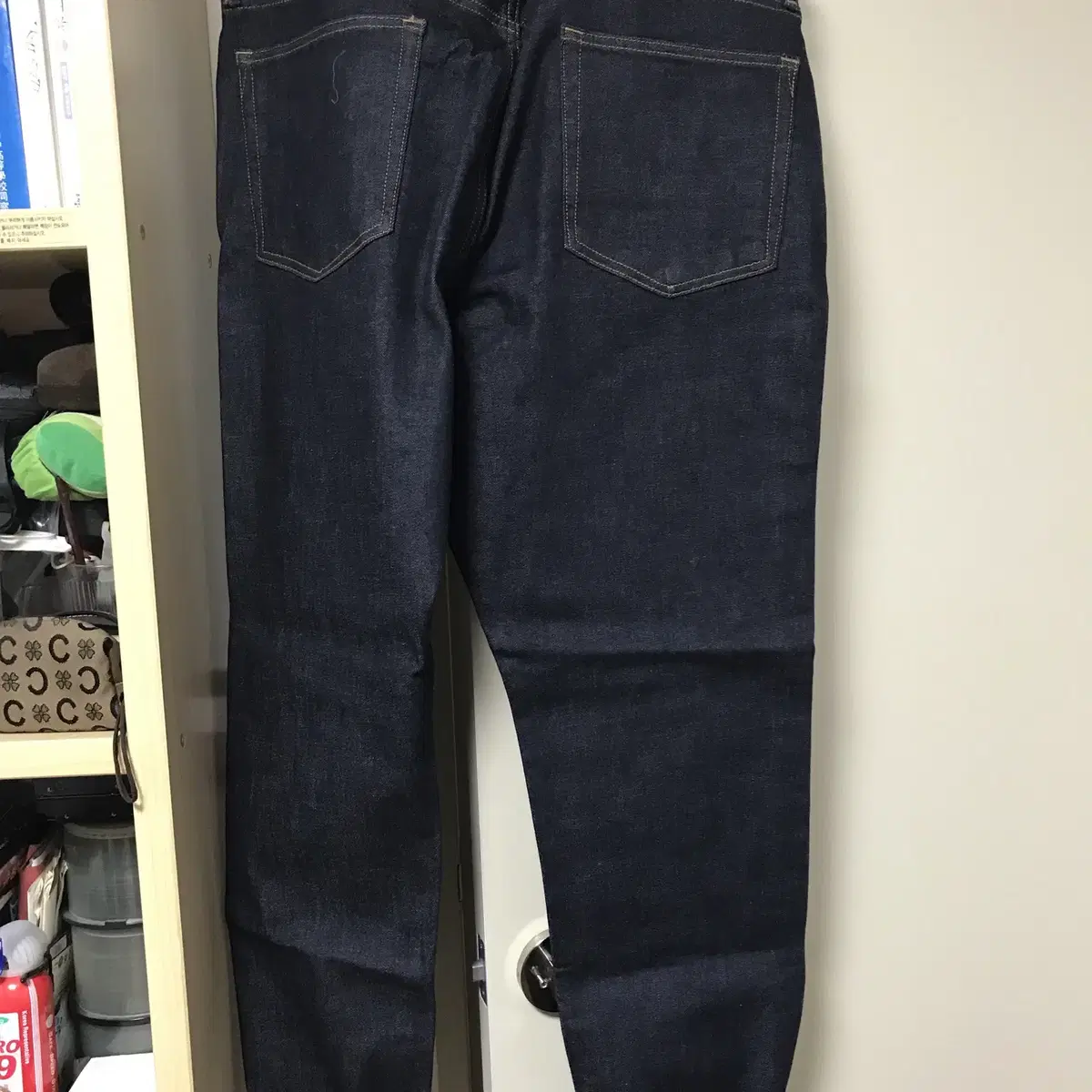 갭 GAP Athletic Taper Jeans 다크블루 생지