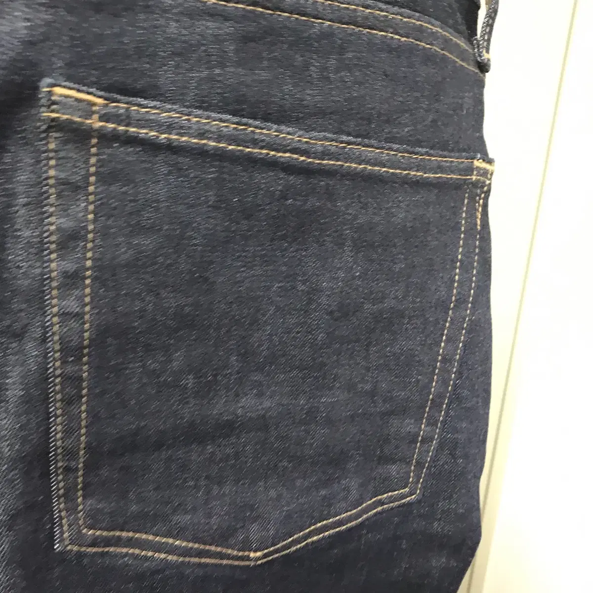 갭 GAP Athletic Taper Jeans 다크블루 생지