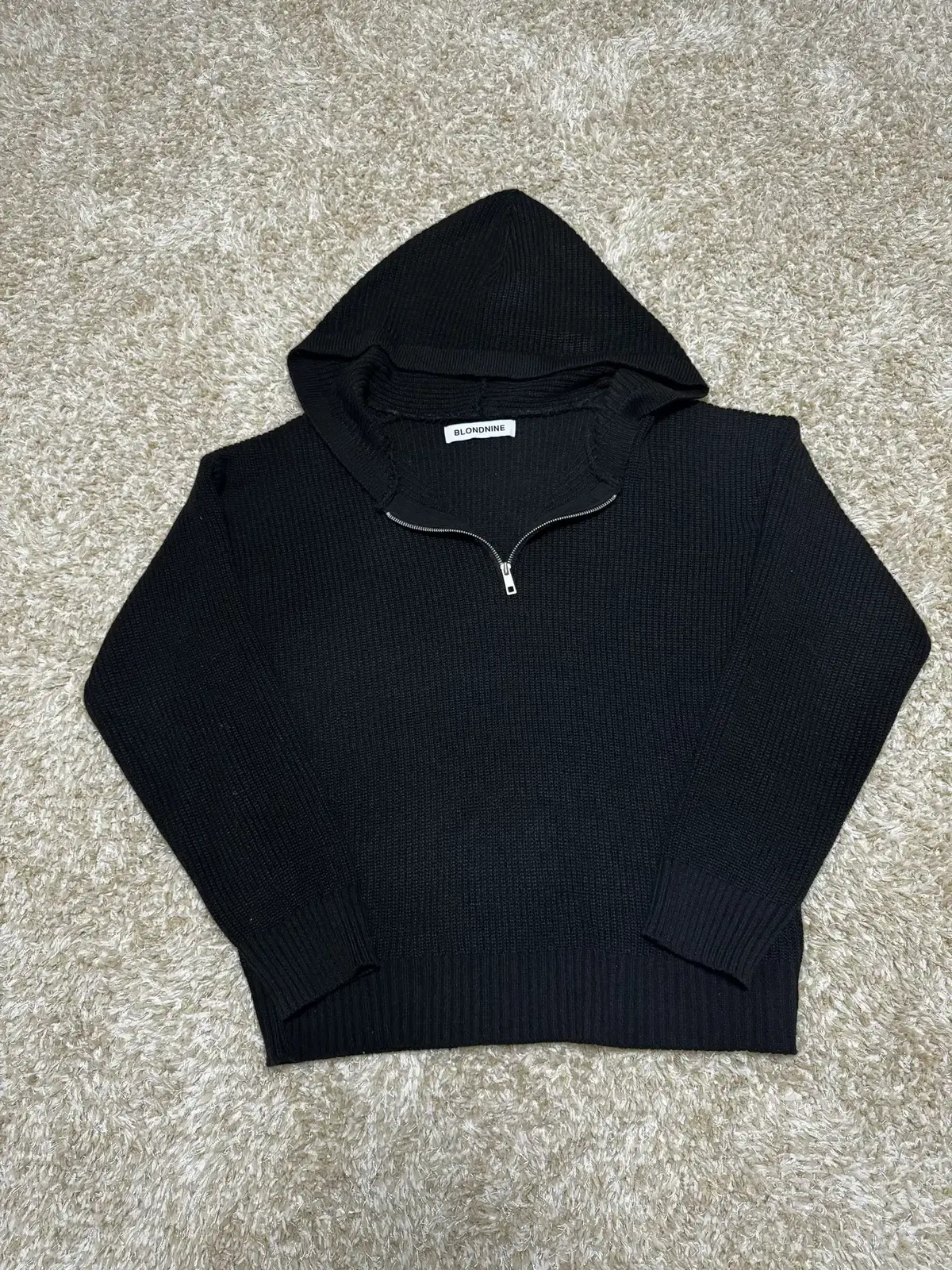 Blond Nine Knit Hooded Zip Up