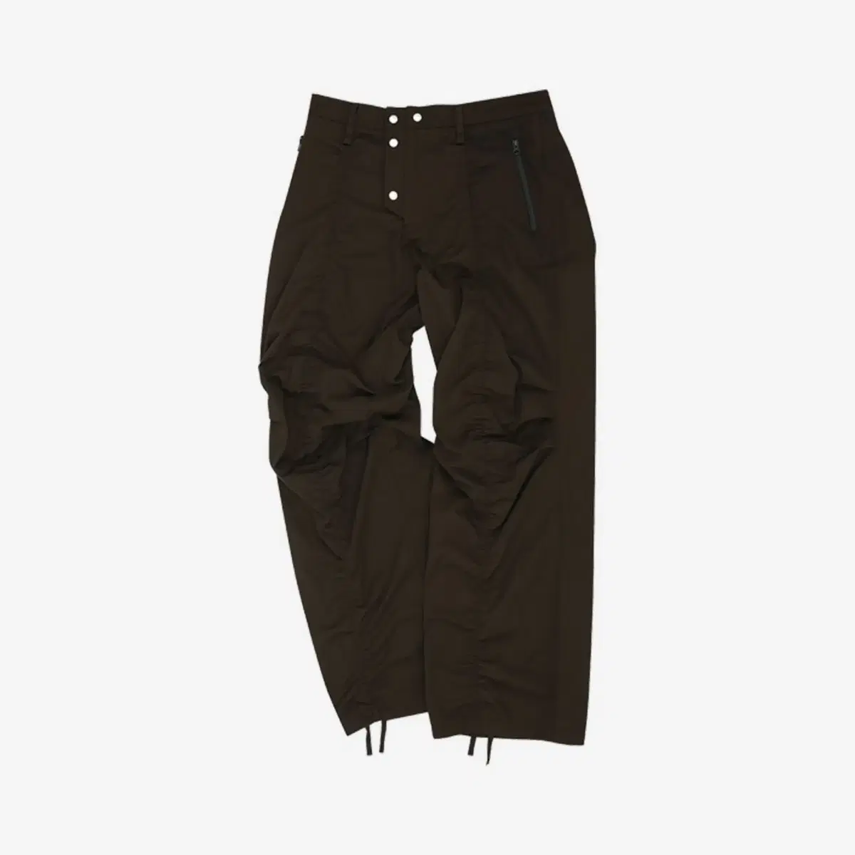 Nylon puckering pants with nowave