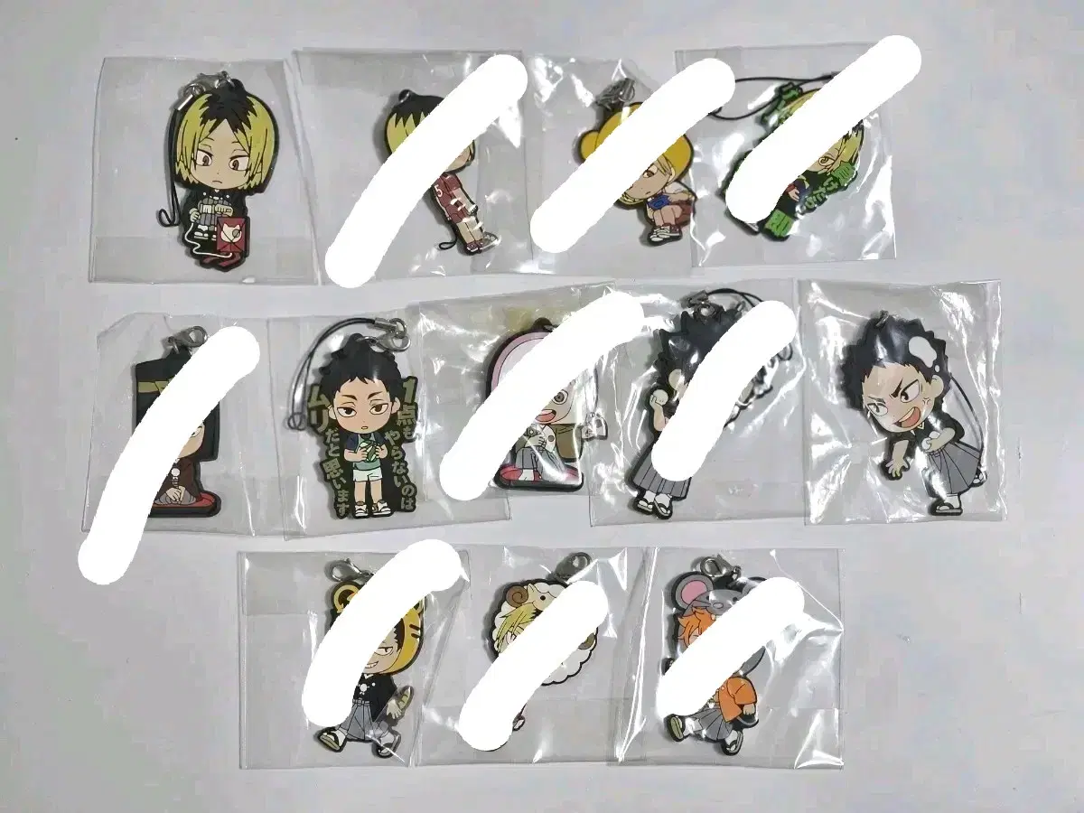 [Haikyuu Goods] Keyring Rubber Strap (Kenma/Akashi/Bokuto/Kuroo/Iwaizumi)