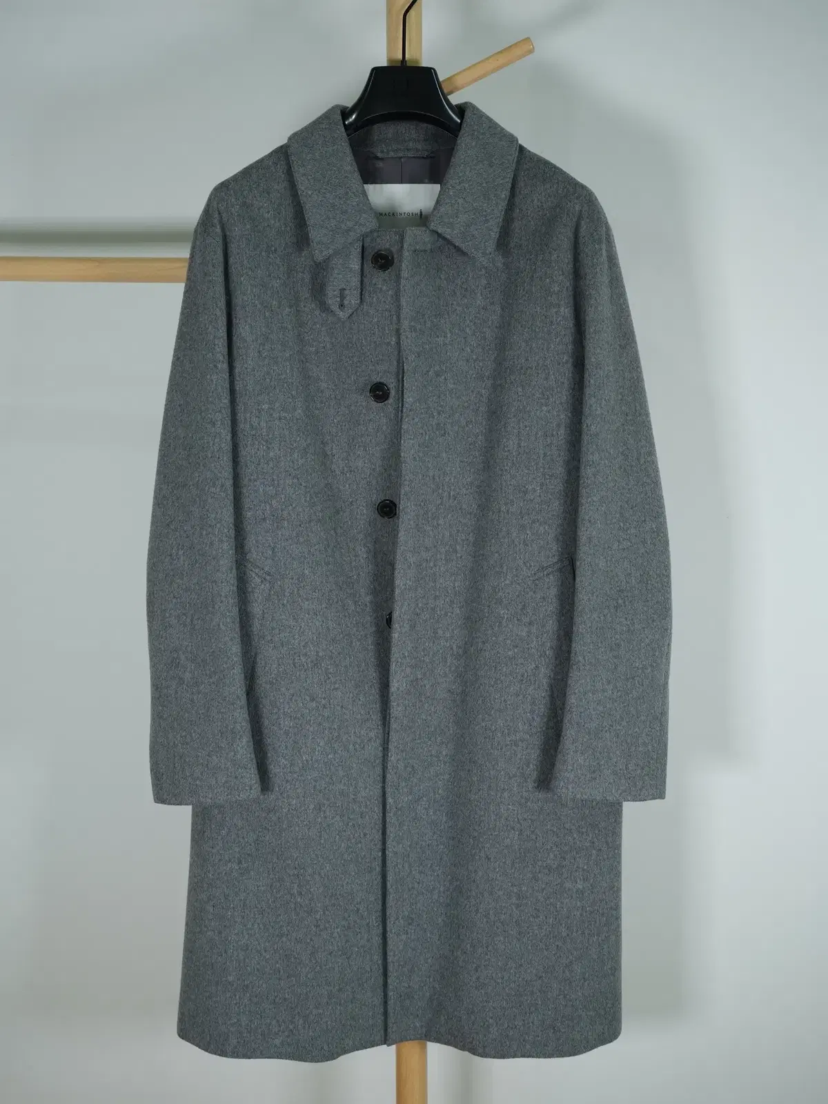 Mackintosh Gray Balmacan Coat