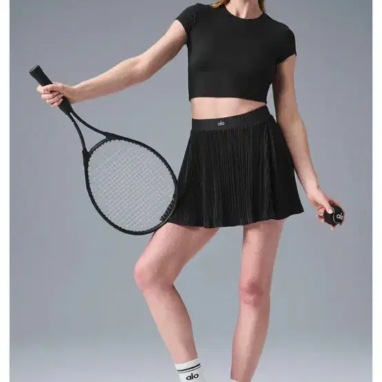 알로 Alo Micro Plisse Tennis Skirt S 스몰