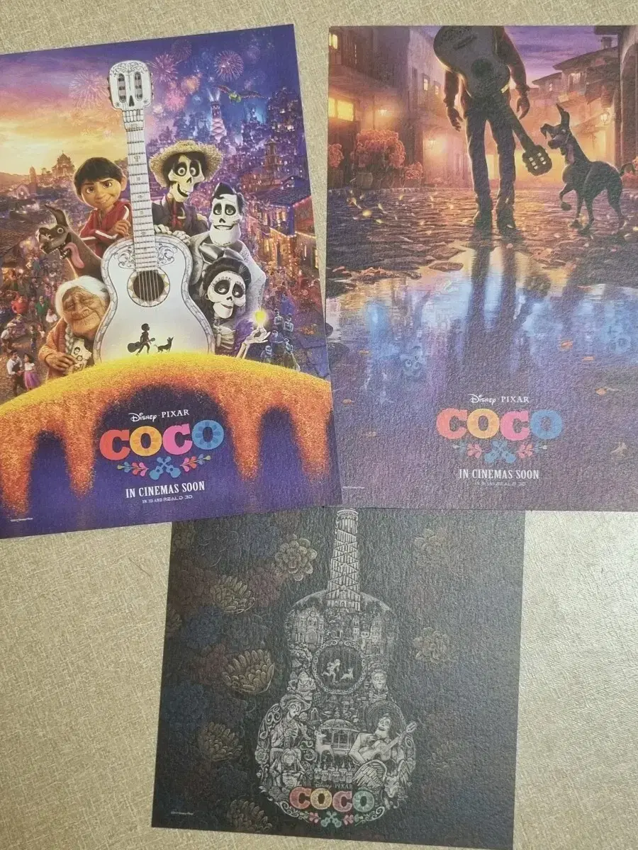 Pixar Coco postcard 3-piece set