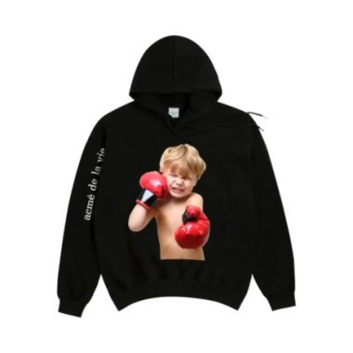 아크메드라비 ADLV BABY FACE HOODIE BLACK BOXIN